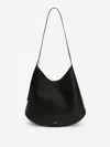Jil Sander Crescent-shaped Shoulder Bag With Adjustable Strap In Black