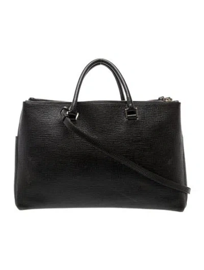 Pre-owned Jil Sander Leather Shoulder Bag In Black