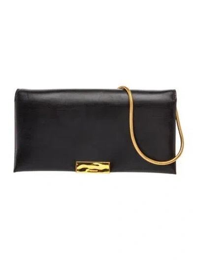Pre-owned Jil Sander Leather Shoulder Bag In Black