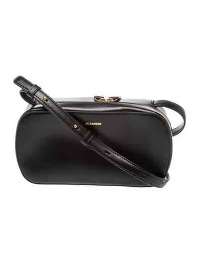 Pre-owned Jil Sander Leather Shoulder Bag In Black