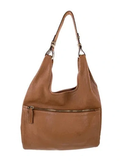 Pre-owned Jil Sander Leather Shoulder Bag In Brown