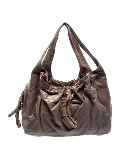 Pre-owned Jil Sander Leather Shoulder Bag In Brown