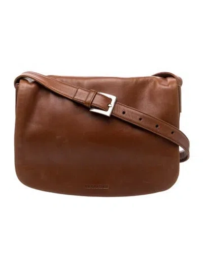 Pre-owned Jil Sander Leather Shoulder Bag In Brown