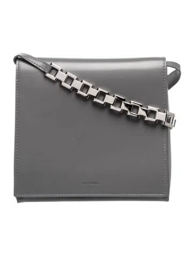 Pre-owned Jil Sander Leather Shoulder Bag In Gray