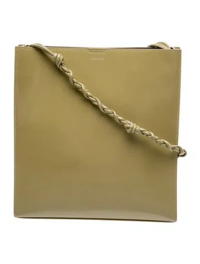Pre-owned Jil Sander Leather Shoulder Bag In Green