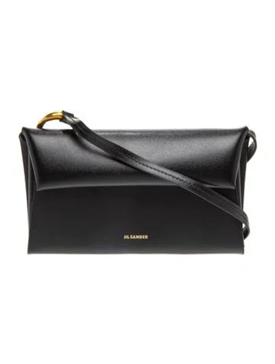 Pre-owned Jil Sander Leather Shoulder Bag In Grey