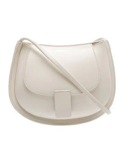 Pre-owned Jil Sander Leather Shoulder Bag In Neutral
