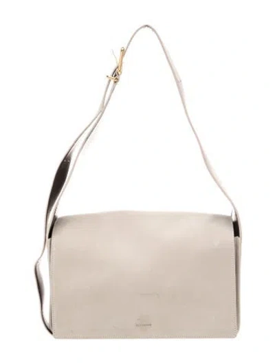 Pre-owned Jil Sander Leather Shoulder Bag In Neutral