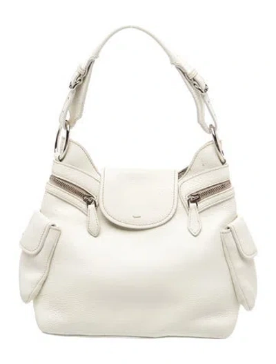 Pre-owned Jil Sander Leather Shoulder Bag In Neutral