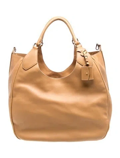 Pre-owned Jil Sander Leather Shoulder Bag In Neutrals