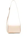 Jil Sander Structured Medium Handbag With Knotted Details In Neutrals