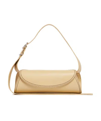 Jil Sander Leather Shoulder Bag In Nude