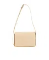 Jil Sander Leather Shoulder Bag In Nude