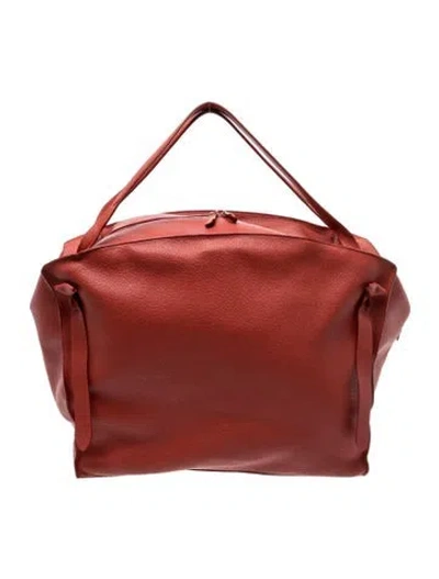 Pre-owned Jil Sander Leather Shoulder Bag In Orange