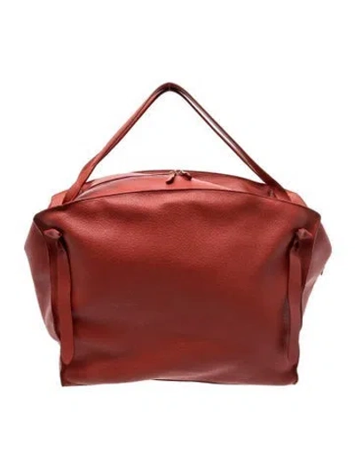Pre-owned Jil Sander Leather Shoulder Bag In Orange