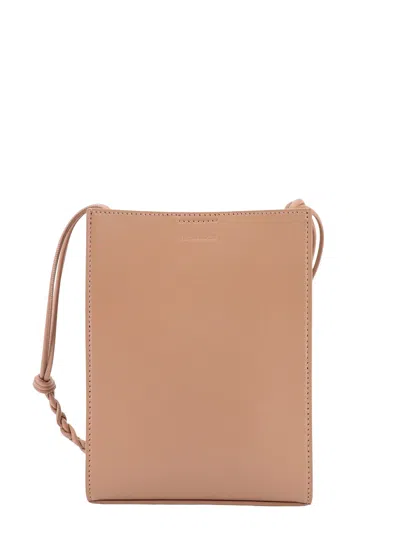 Jil Sander Debossed-logo Shoulder Bag In Pink