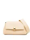 Jil Sander Leather Shoulder Bag In Yellow