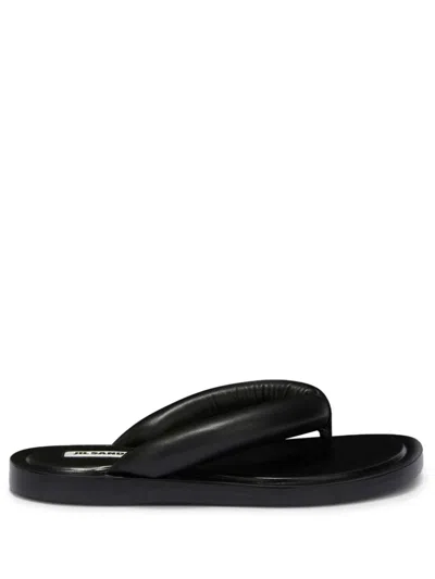 JIL SANDER LEATHER SLIDES