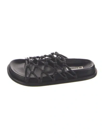 Pre-owned Jil Sander Leather Slides In Blue