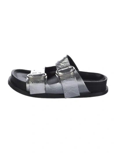 Pre-owned Jil Sander Leather Slides In Multi