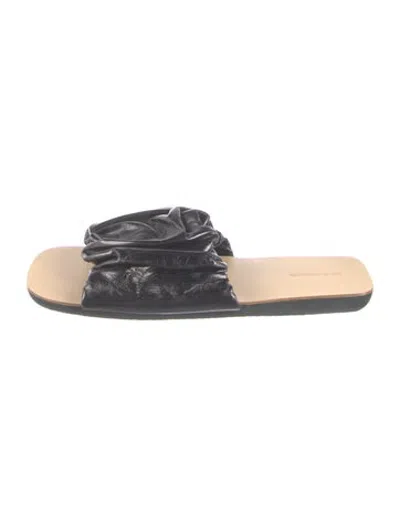 Pre-owned Jil Sander Leather Slides In Multicolor