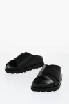 Jil Sander Leather Slides With Strap Closure
