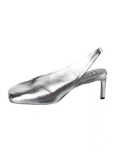 Pre-owned Jil Sander Leather Slingback Pumps