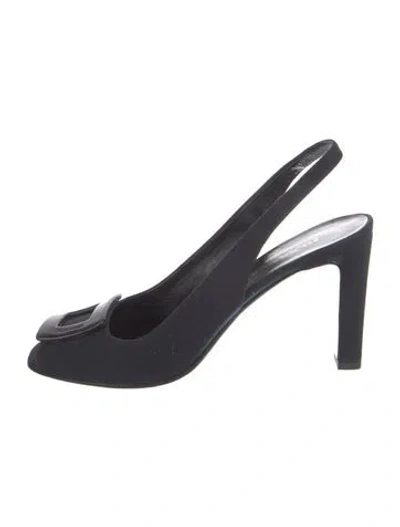 Pre-owned Jil Sander Leather Slingback Pumps In Multi