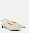 Jil Sander 35mm Leather Sling Backs In White