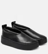 Jil Sander Leather Slip-on Sneakers In Multicoloured