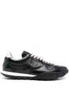 Jil Sander Leather Sneakers In Black