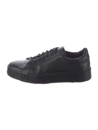 Pre-owned Jil Sander Leather Sneakers In Black