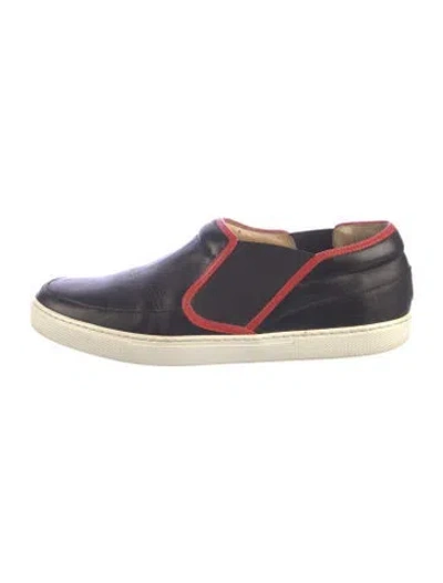 Pre-owned Jil Sander Leather Sneakers In Blue
