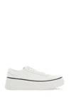 Jil Sander Everyday Leather Sneakers For Women In White