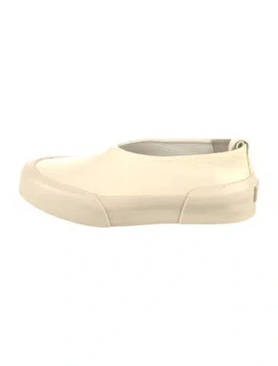 Pre-owned Jil Sander Leather Sneakers In Neutrals