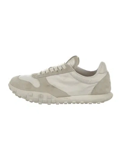 Pre-owned Jil Sander Leather Sneakers In White