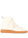 Jil Sander Leather Sneakers In White
