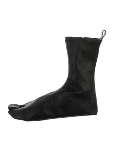 Pre-owned Jil Sander Leather Sock Boots In Black
