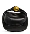 Jil Sander Leather Sphere Top-handle Bag In Black
