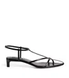 Jil Sander Black New Tripon 2 Sandals In Black