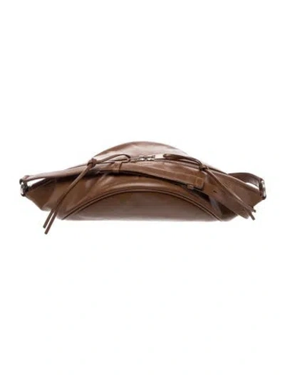 Pre-owned Jil Sander Leather Taco Small In Brown