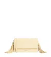 Jil Sander Leather Tassel Cross-body Bag In Sand