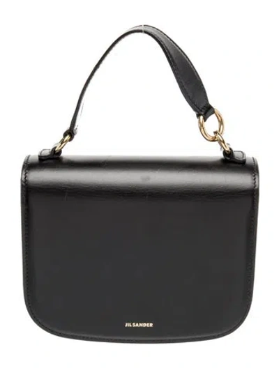 Pre-owned Jil Sander Leather Top Handle Bag In Black