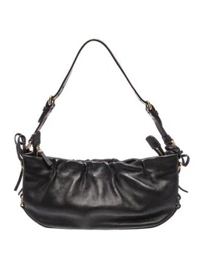 Pre-owned Jil Sander Leather Top Handle Bag In Black