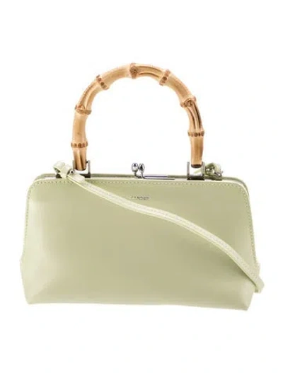 Pre-owned Jil Sander Leather Top Handle Bag In Green