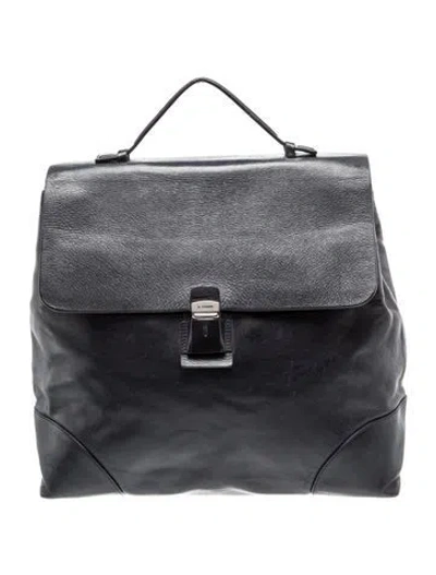 Pre-owned Jil Sander Leather Top Handle Bag In Grey