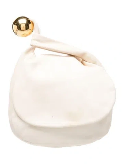 Pre-owned Jil Sander Leather Top Handle Bag In Neutrals