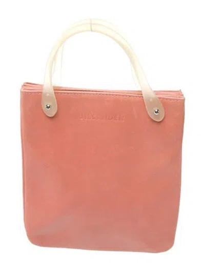 Pre-owned Jil Sander Leather Top Handle Bag In Pink