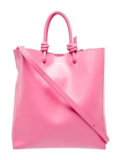 Pre-owned Jil Sander Leather Top Handle Bag In Pink