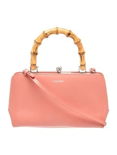 Pre-owned Jil Sander Leather Top Handle Bag In Pink